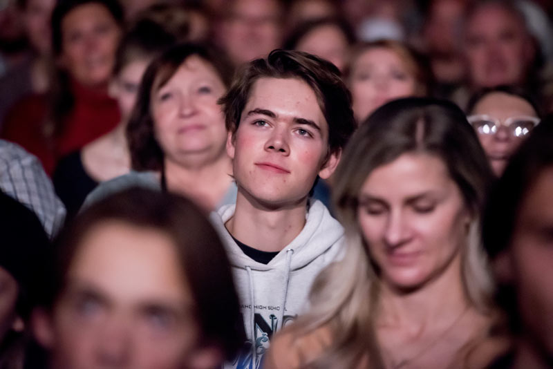 Young Man Connecting at event